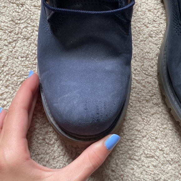 Timberland Like New Navy Blue Women’s 9.5 Classic Suede Ortholite Boots - Picture 4 of 9